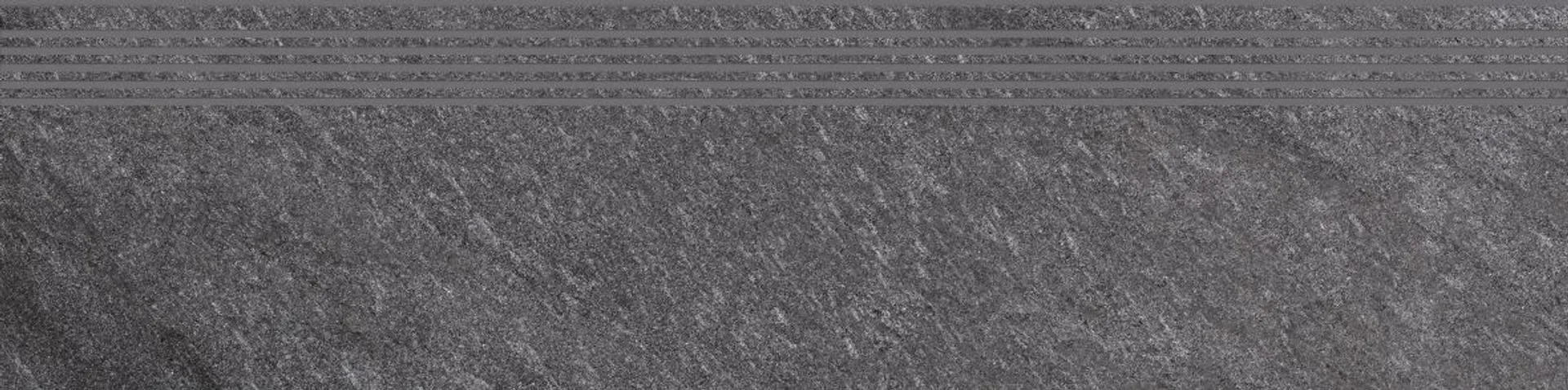 Stopnica Bolt dark grey steptread mat rectified 29,8x119,8 Cersanit