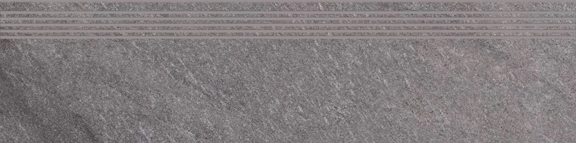 Stopnica Bolt grey steptread mat rectified 29,8x119,8 Cersanit