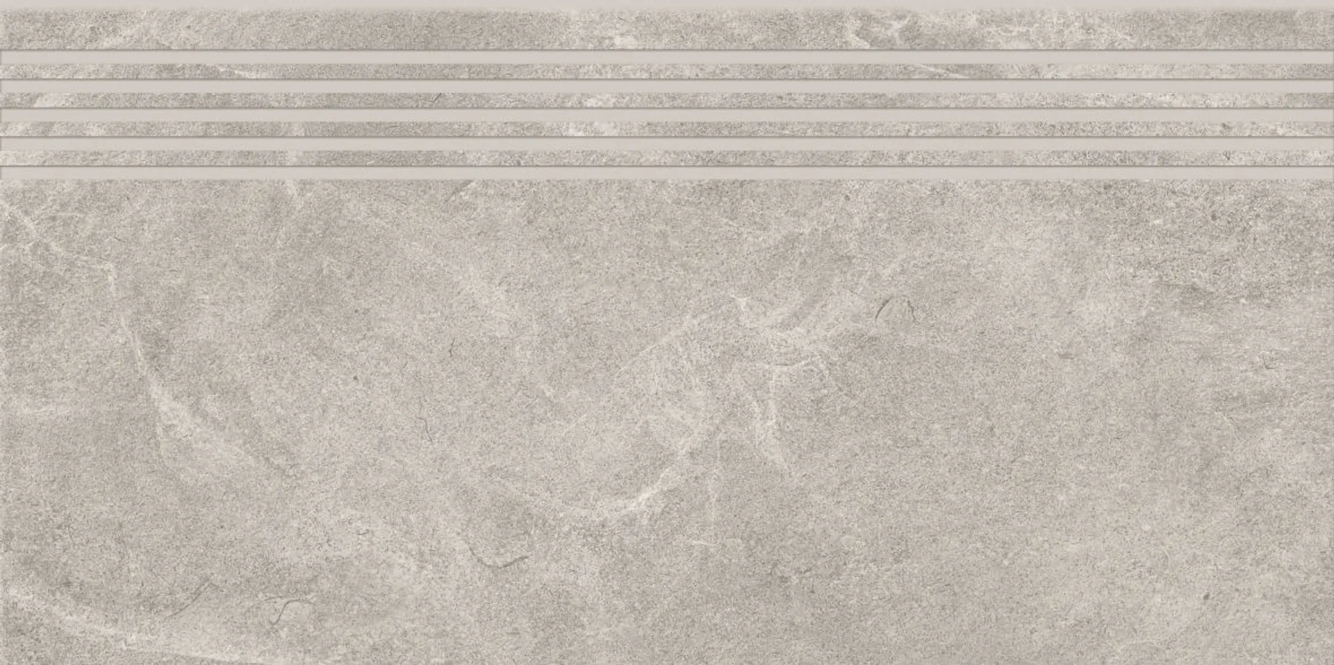 Stopnica Marengo light grey steptread mat rectified 29,8x59,8 Cersanit