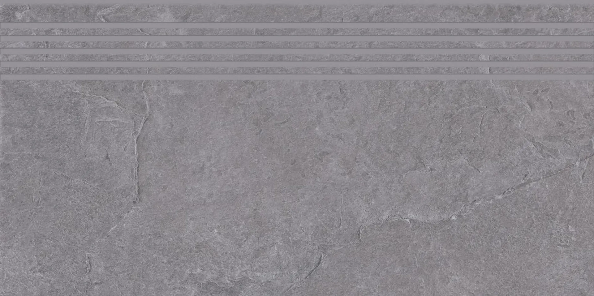 Stopnica Colosal grey steptread mat rectified 29,8x59,8 Cersanit
