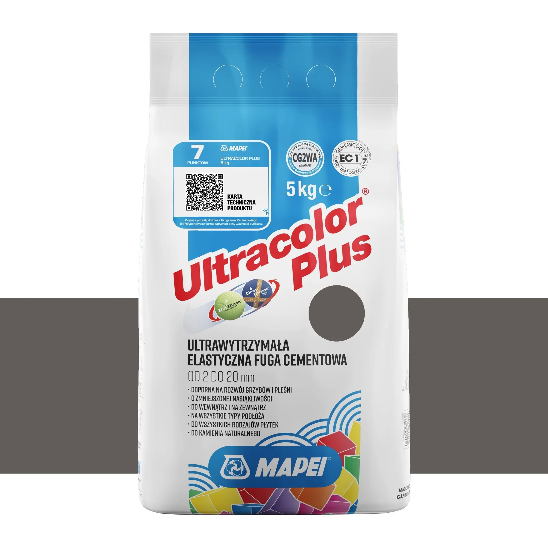 FUGA ANTRACYT ULTRACOLOR PLUS 114 5KG MAPEI