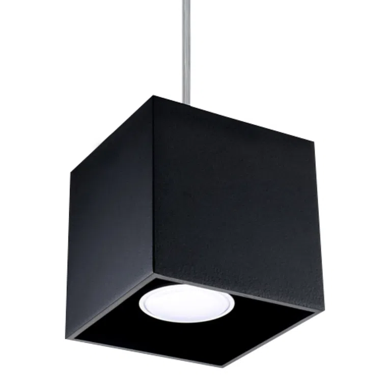LAMPA WISZĄCA QUAD 1 1XGU10 CZARNY