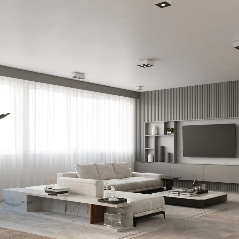 PLAFON MONO 3 3XGU10 BIAŁY/CZARNY