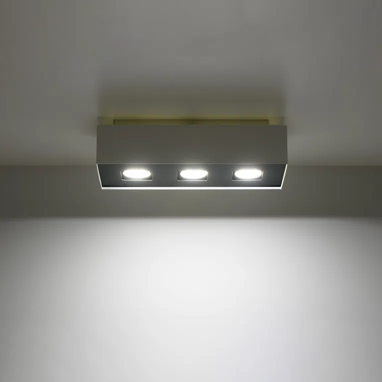 PLAFON MONO 3 3XGU10 BIAŁY/CZARNY