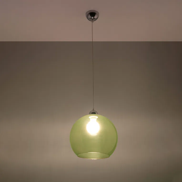 LAMPA WISZĄCA BALL 1XE27 ZIELONY