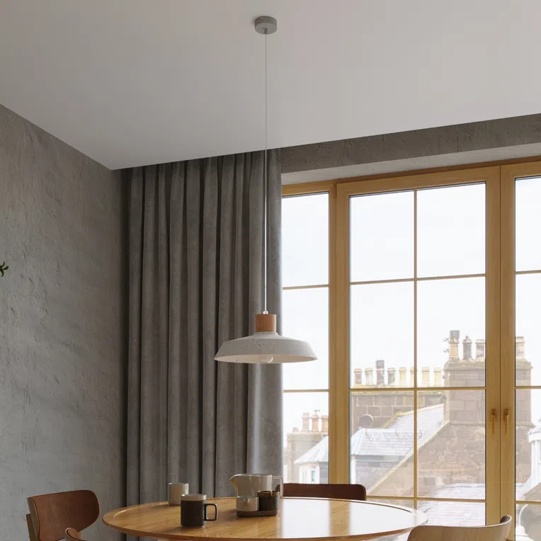 LAMPA WISZĄCA AFRA 1XE27 SZARY