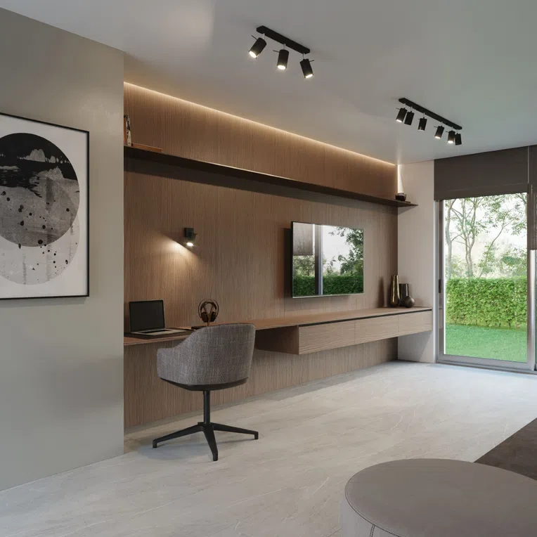 PLAFON RING 4L 4XGU10 CZARNY