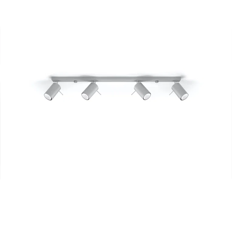 PLAFON RING 4L 4XGU10 SZARY