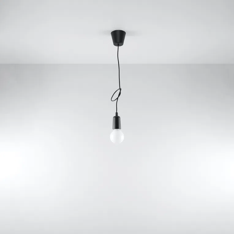 LAMPA WISZĄCA DIEGO 1 1XE27 CZARNY