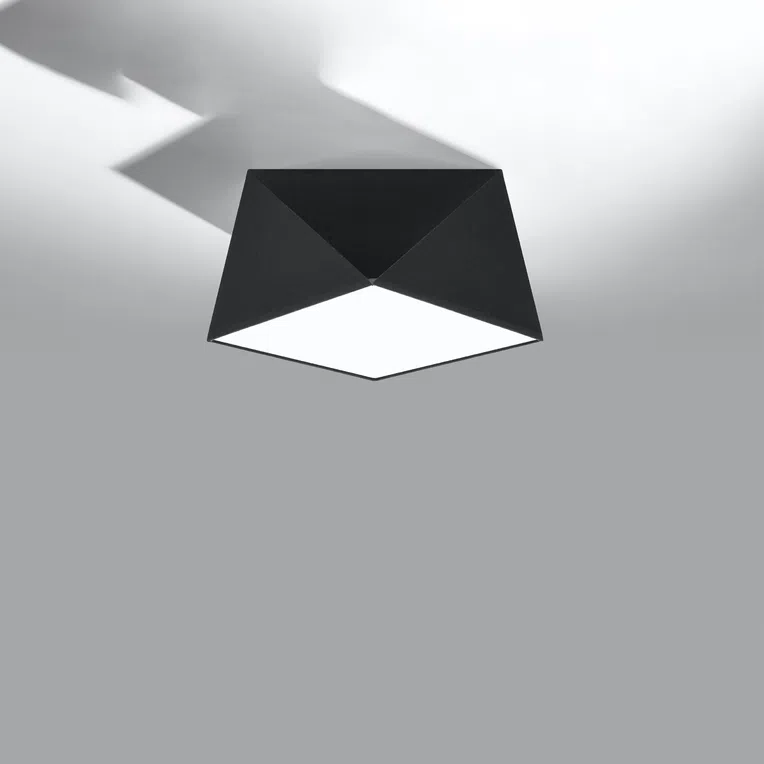 PLAFON HEXA 25 1XE27 CZARNY