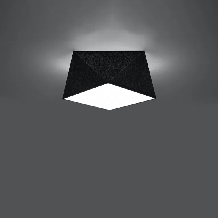 PLAFON HEXA 25 1XE27 CZARNY