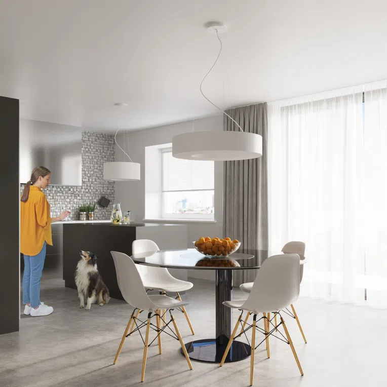 ŻYRANDOL SATURNO 90 8XE27 BIAŁY