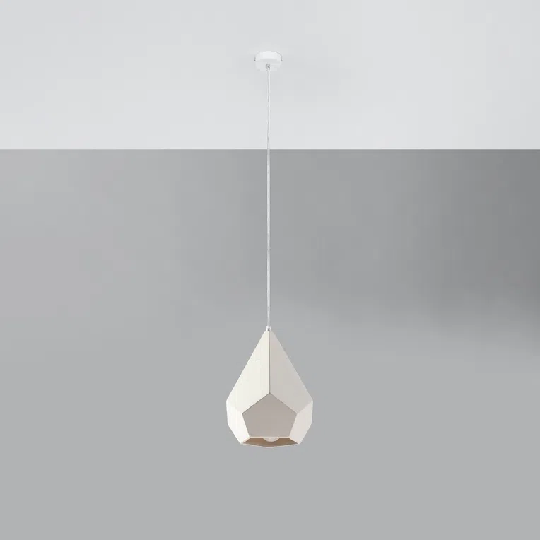 LAMPA WISZĄCA CERAMICZNA PAVLUS 1XE27 BIAŁY