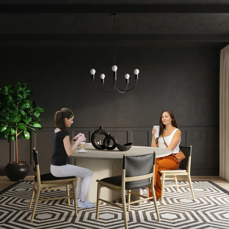 ŻYRANDOL PICCOLO 5 5XE27 CZARNY