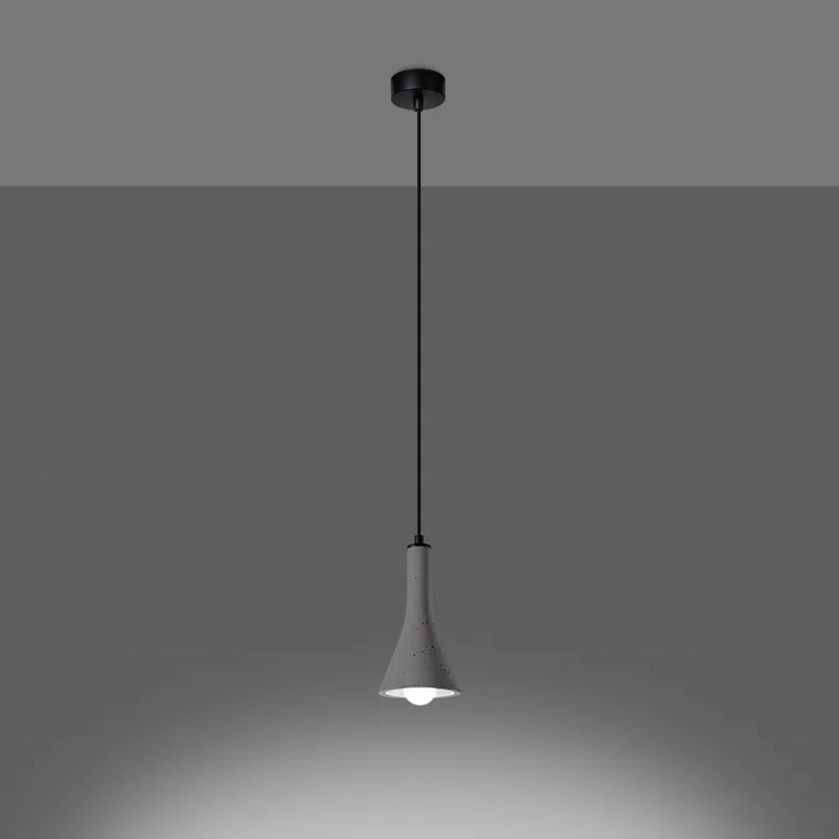 LAMPA WISZĄCA REA 1 1XE14 SZARY