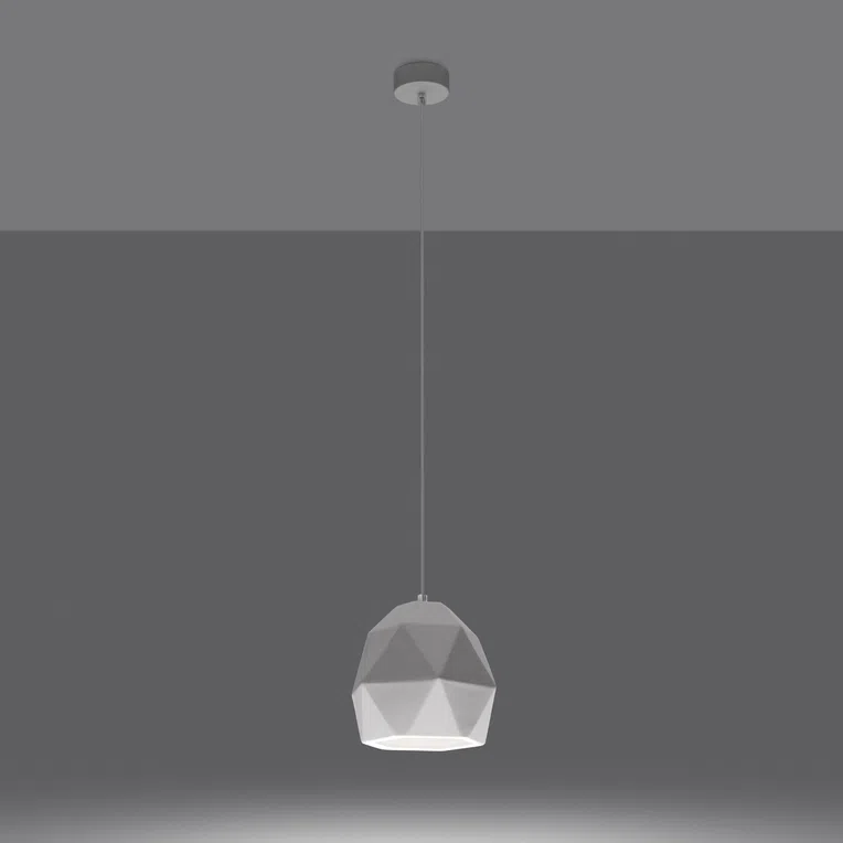 LAMPA WISZĄCA CERAMICZNA MINT 1XE27 BIAŁY