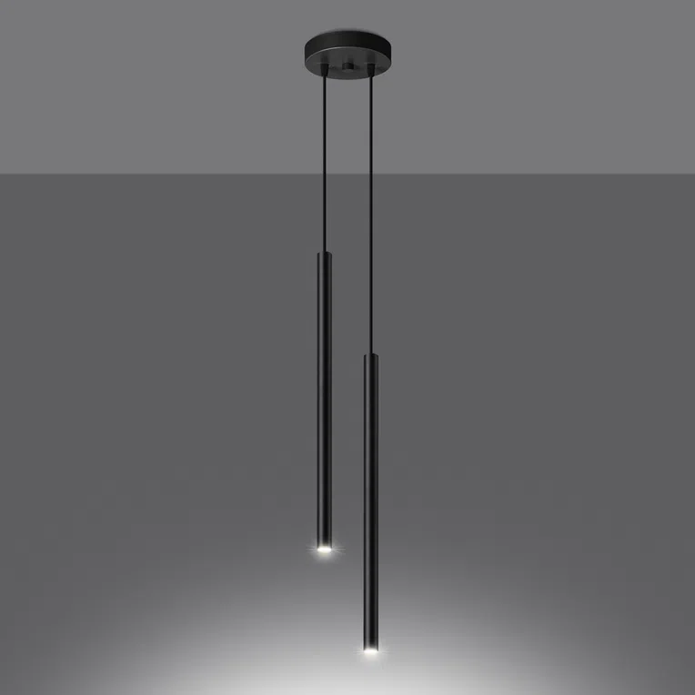 LAMPA WISZĄCA PASTELO 2 2XG9 CZARNY