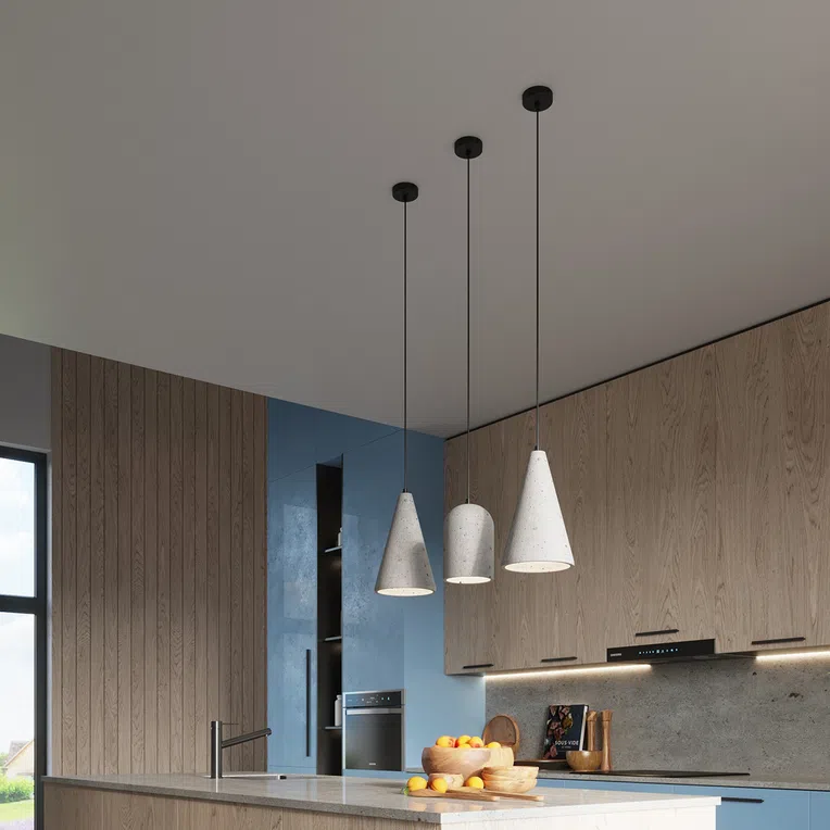 LAMPA WISZĄCA NIMIS 1XE27 SZARY/CZARNY