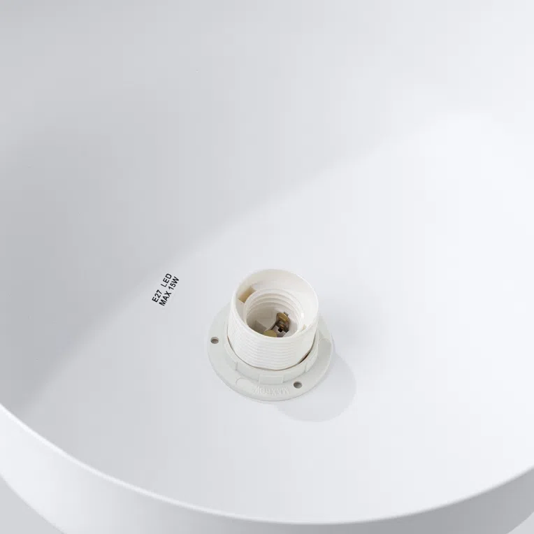 LAMPA WISZĄCA MARION 1XE27 BIAŁY/NATURALNE DREWNO