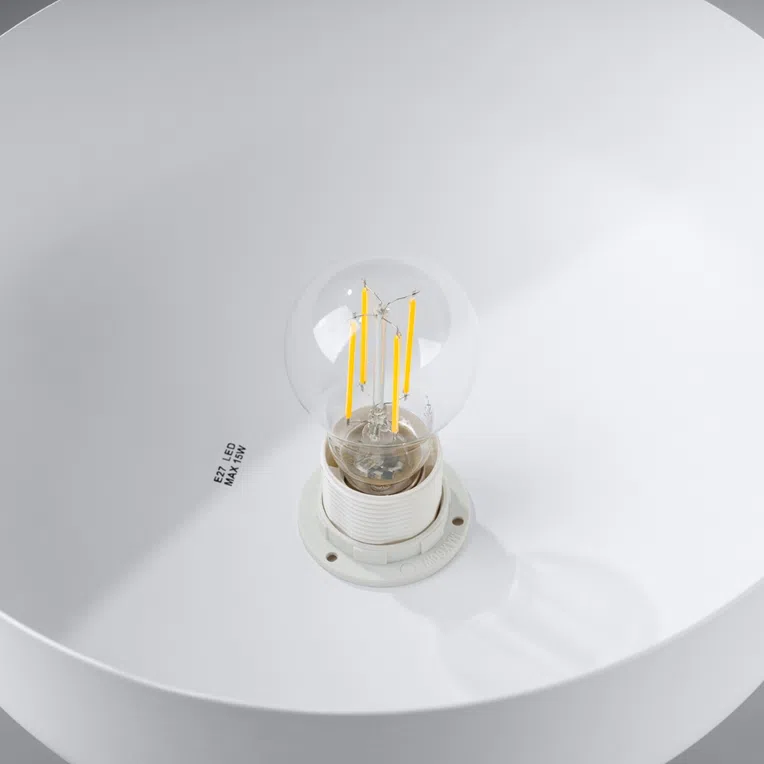 LAMPA WISZĄCA MARION 1XE27 BIAŁY/NATURALNE DREWNO