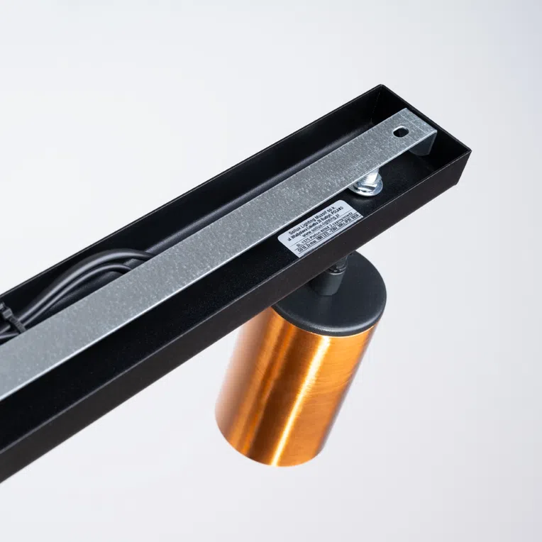 PLAFON WINX 2 2XGU10 CZARNY/MIEDŹ