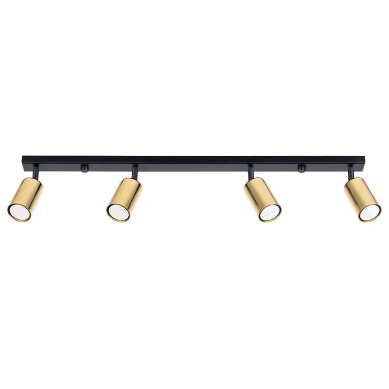 PLAFON WINX 4L 4XGU10 CZARNY/ZŁOTY