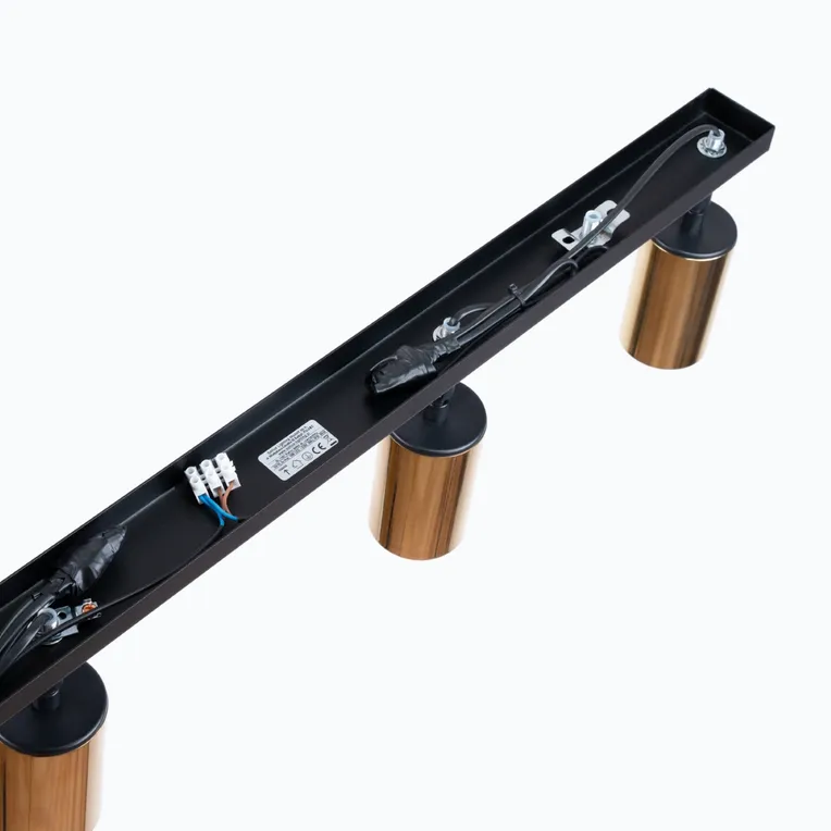 PLAFON WINX 4L 4XGU10 CZARNY/ZŁOTY