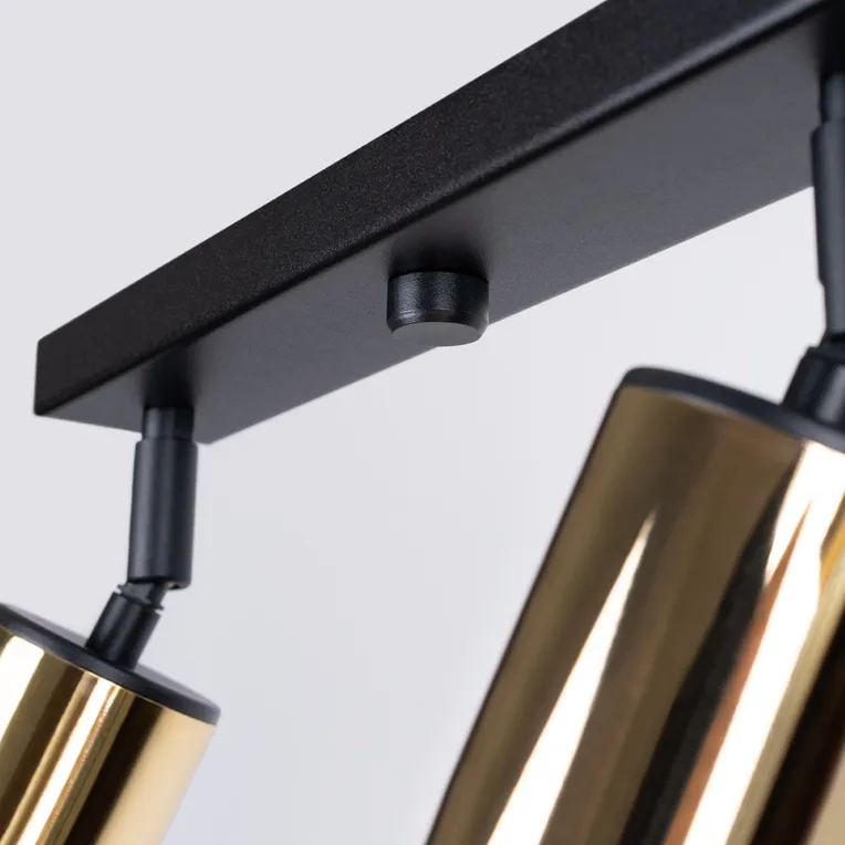 PLAFON WINX 4L 4XGU10 CZARNY/ZŁOTY