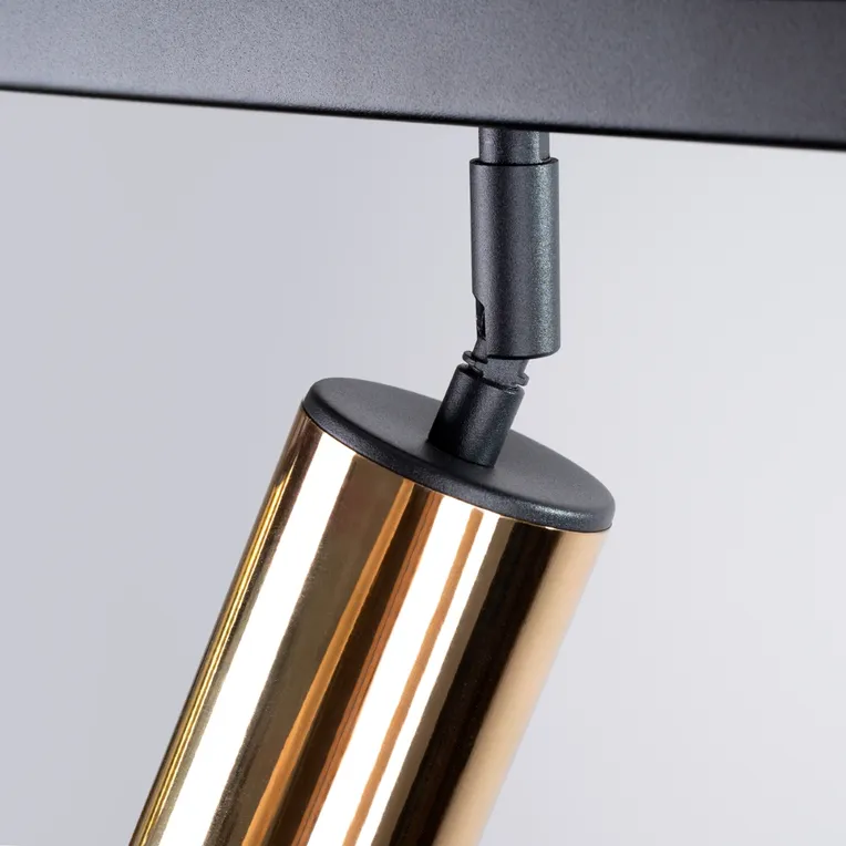 PLAFON WINX 4L 4XGU10 CZARNY/ZŁOTY