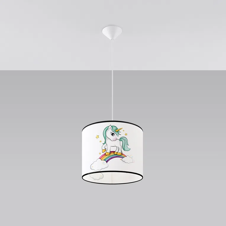 LAMPA WISZĄCA UNICORN 30 1XE27 WIELOKOLOROWY
