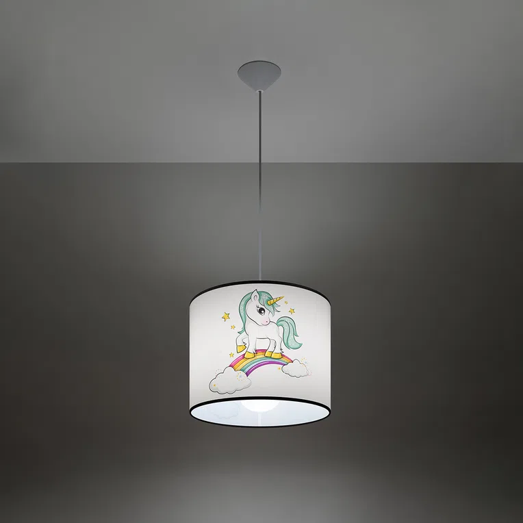 LAMPA WISZĄCA UNICORN 30 1XE27 WIELOKOLOROWY