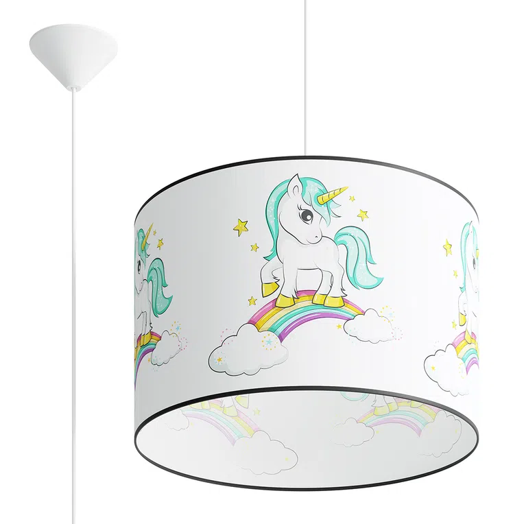 LAMPA WISZĄCA UNICORN 40 1XE27 WIELOKOLOROWY