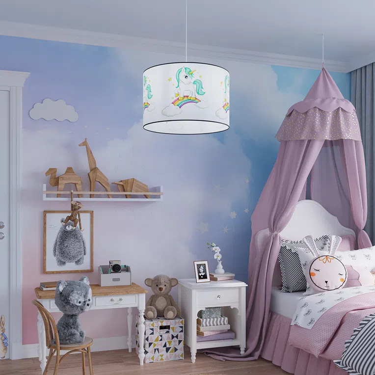 LAMPA WISZĄCA UNICORN 40 1XE27 WIELOKOLOROWY