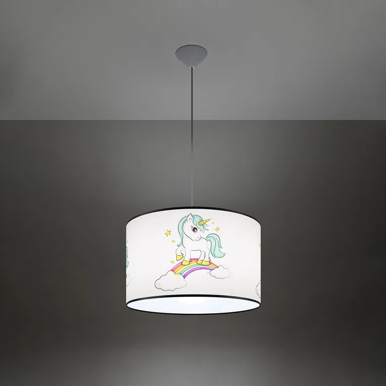 LAMPA WISZĄCA UNICORN 40 1XE27 WIELOKOLOROWY