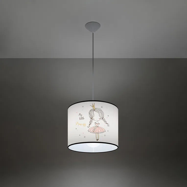 LAMPA WISZĄCA PRINCESS 30 1XE27 WIELOKOLOROWY