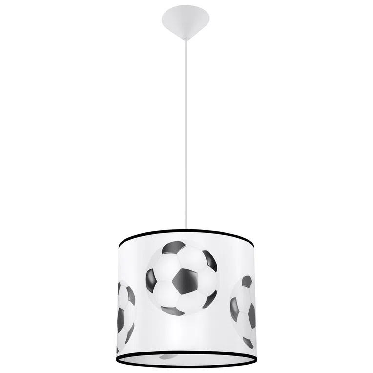 LAMPA WISZĄCA FOOTBALL A 30 1XE27 BIAŁY/CZARNY