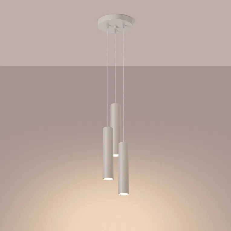 LAMPA WISZĄCA LAGOS SL.1482 P 3XGU10 BEŻOWY