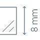Szkło hartowane 8 mm