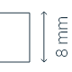 Grubość 8 mm
