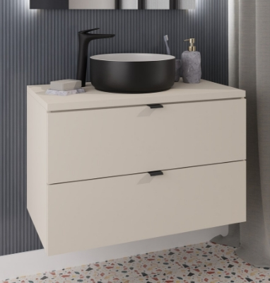 Ergonomiczna wysokość szafek pod umywalkę